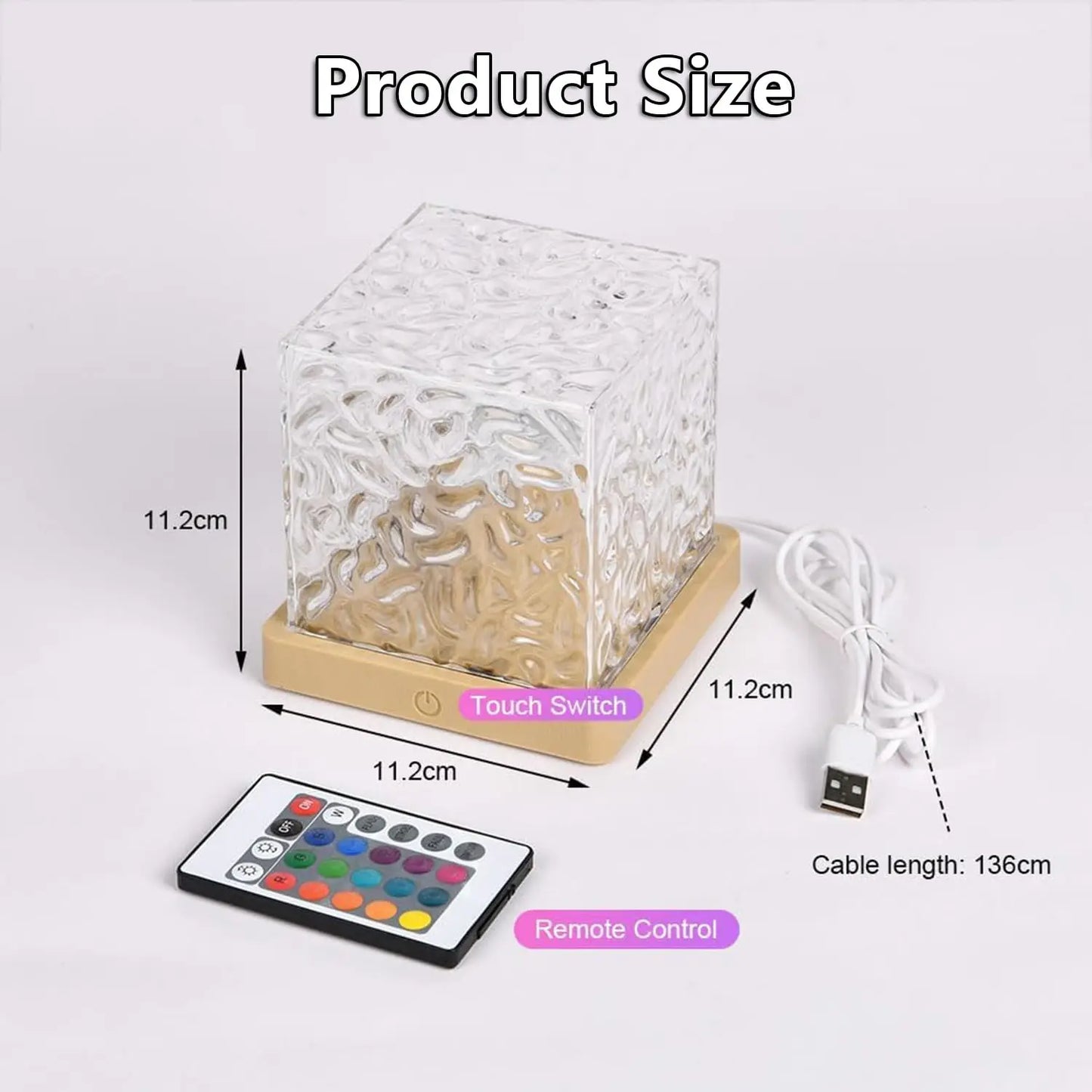 RGB Ocean Wave Projector Glow Light 16 Colors