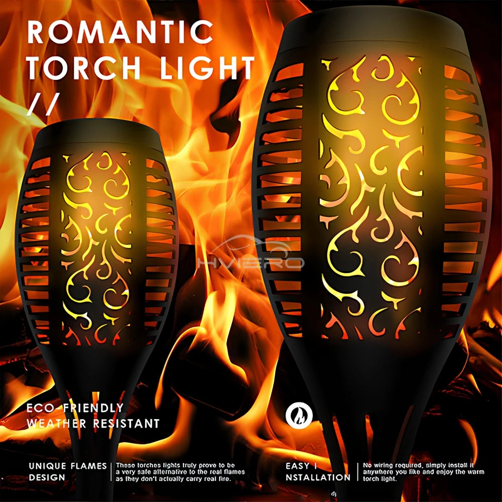 Solar Flickering Flame Torch Light