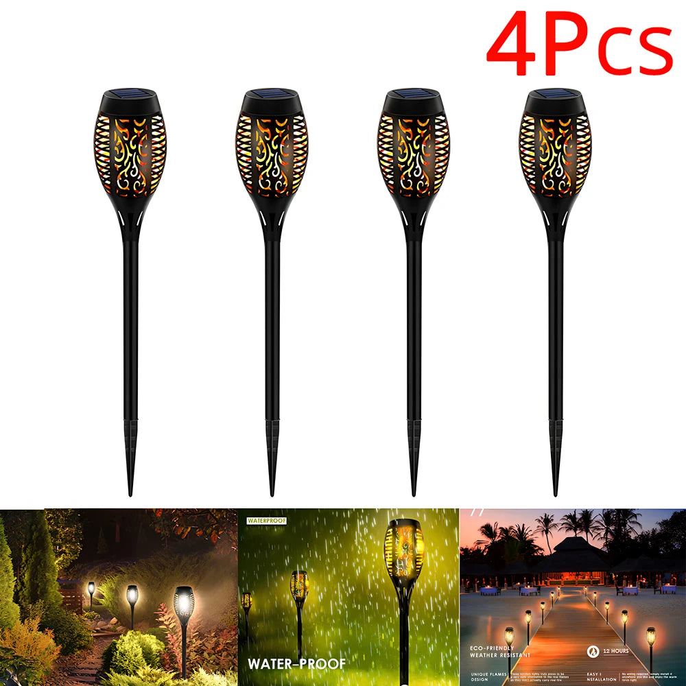 Solar Flickering Flame Torch Light