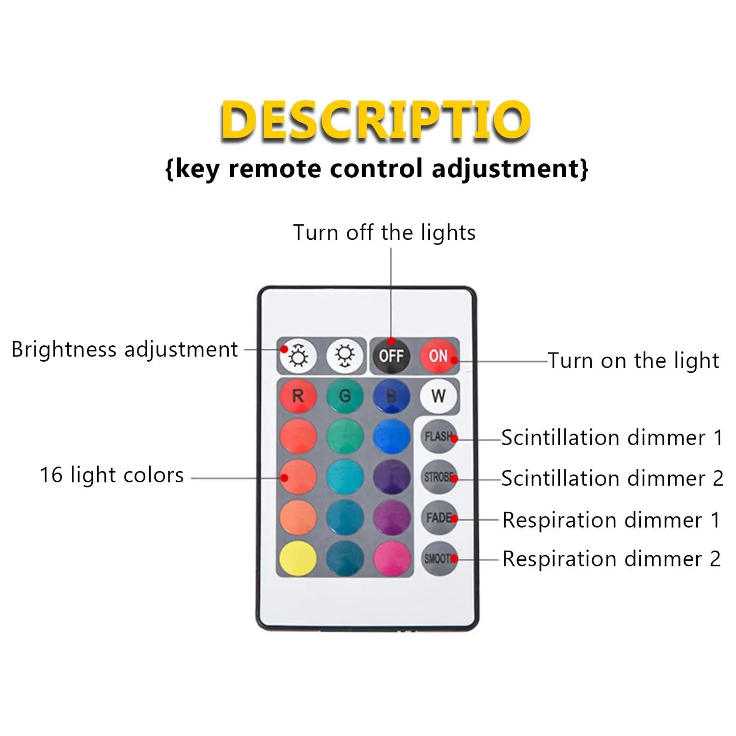 RGB Ocean Wave Projector Glow Light 16 Colors