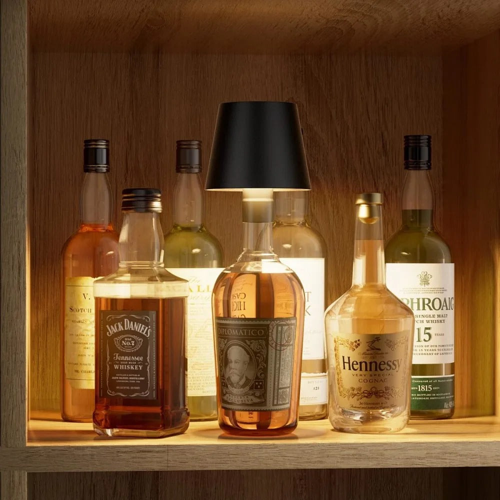 Wireless LED Bottle Lamp Type-C Charging Touch Control