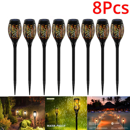 Solar Flickering Flame Torch Light