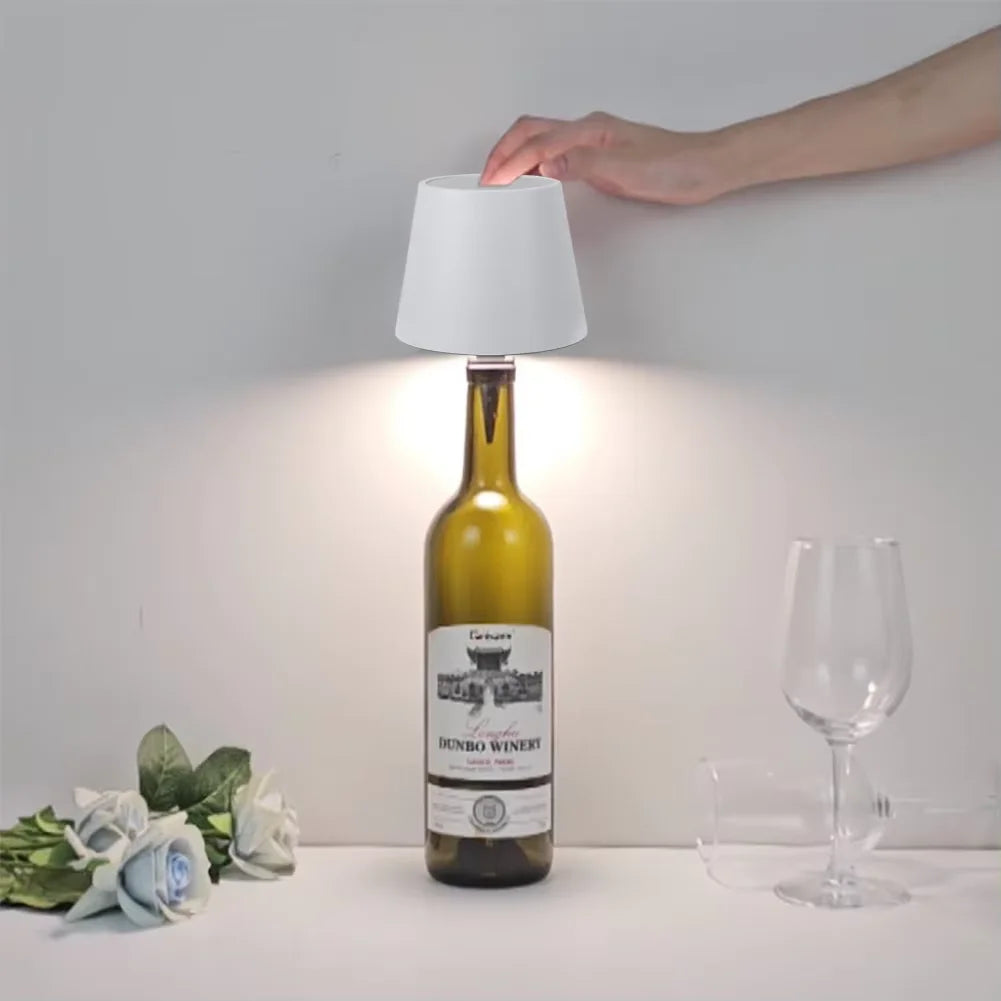 Wireless LED Bottle Lamp Type-C Charging Touch Control