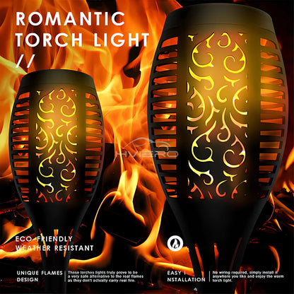 Solar Flickering Flame Torch Light