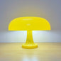 Orange Bedside Lamp for Bedroom Nightstand, Retro Mushroom Table Lamp