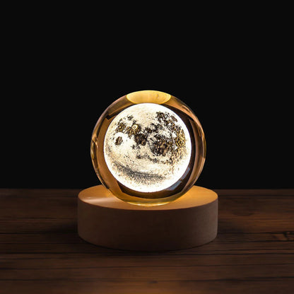 Aesthetic 3D Galaxy Crystal Ball Night Light