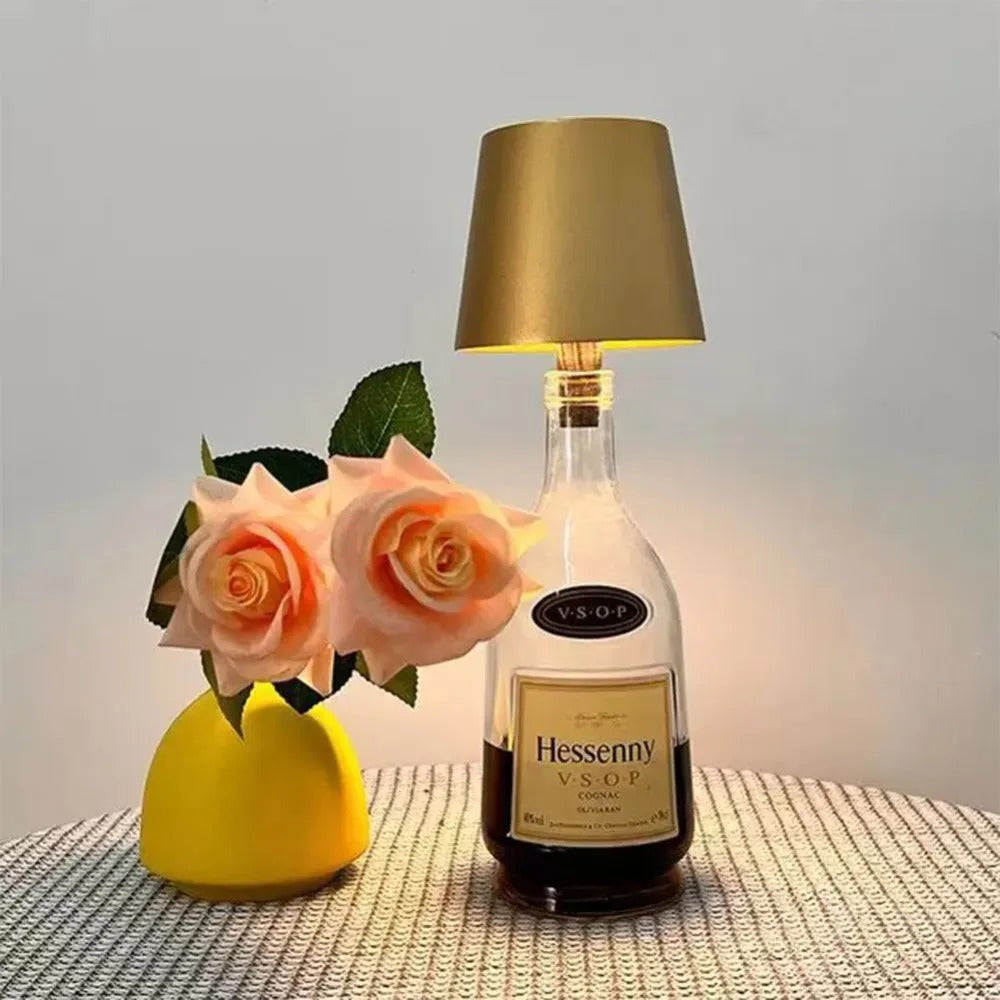Wireless LED Bottle Lamp Type-C Charging Touch Control