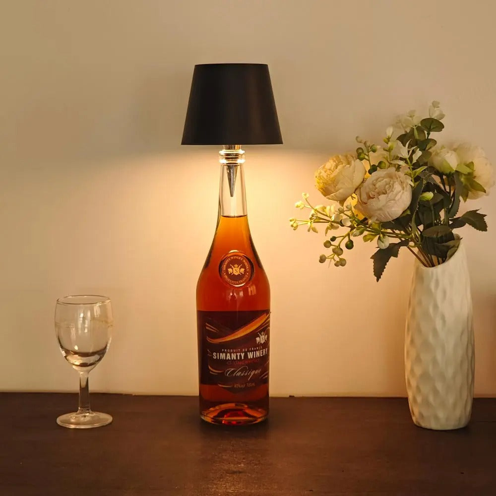 Wireless LED Bottle Lamp Type-C Charging Touch Control