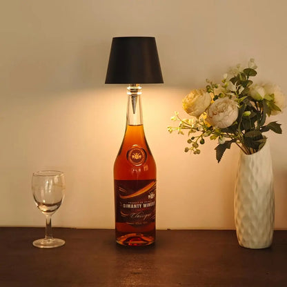 Wireless LED Bottle Lamp Type-C Charging Touch Control